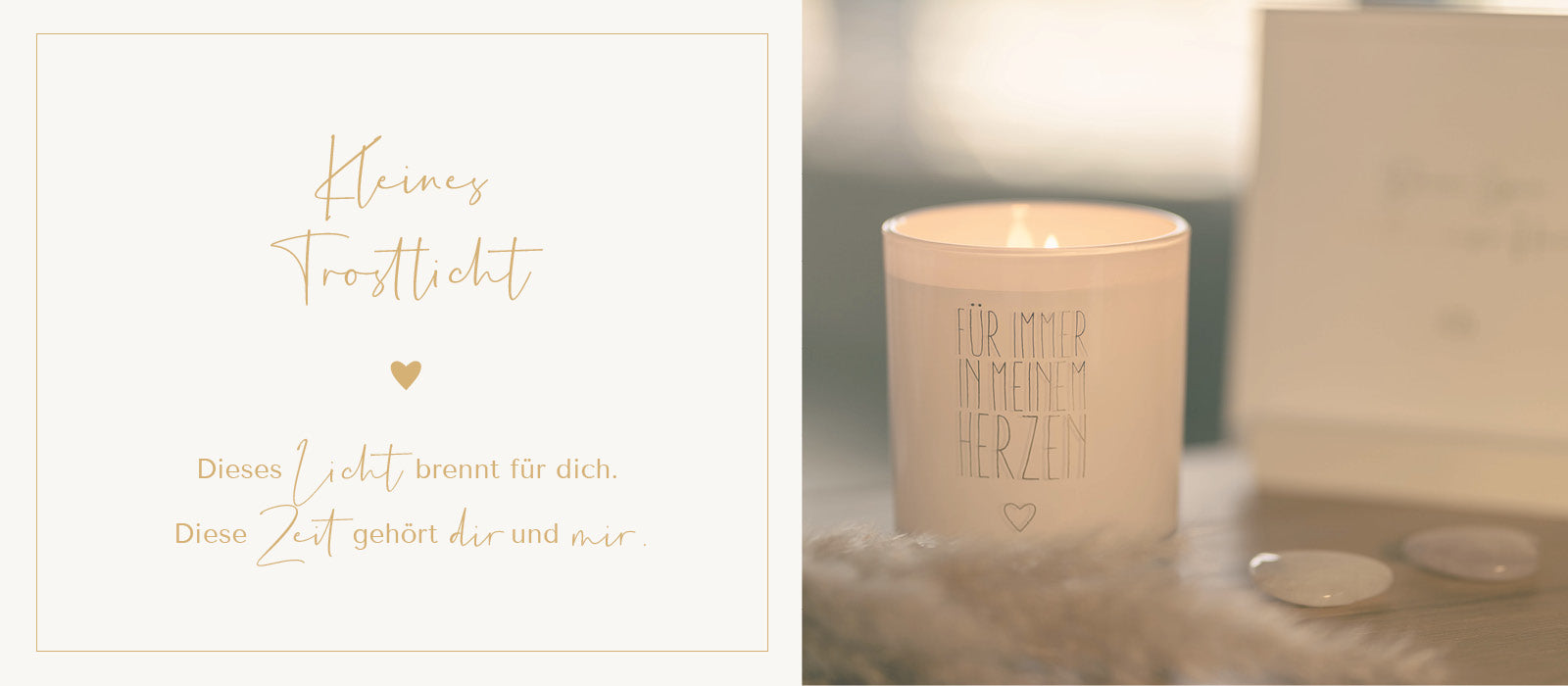 Lovely Boxes Trostbox Trauergeschenk Kerze